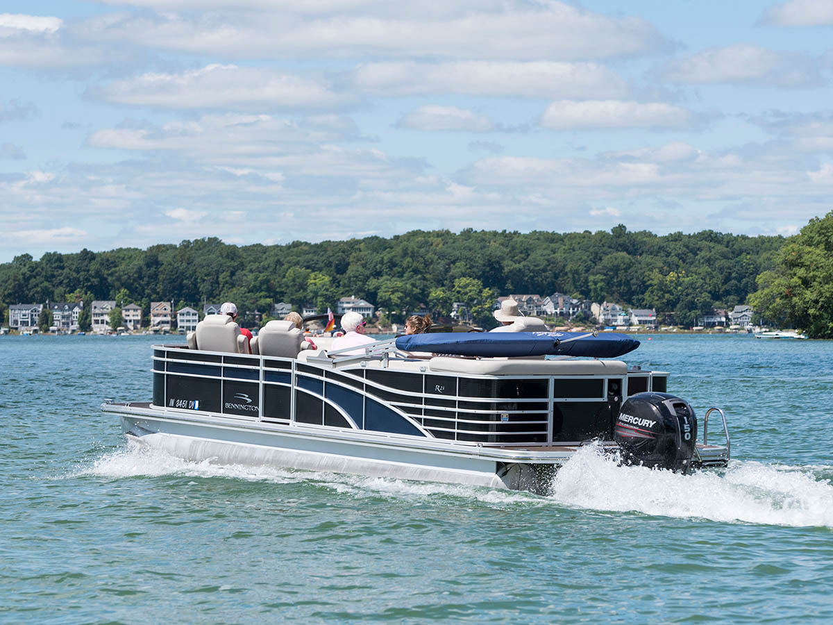 Pontoon on Lake James