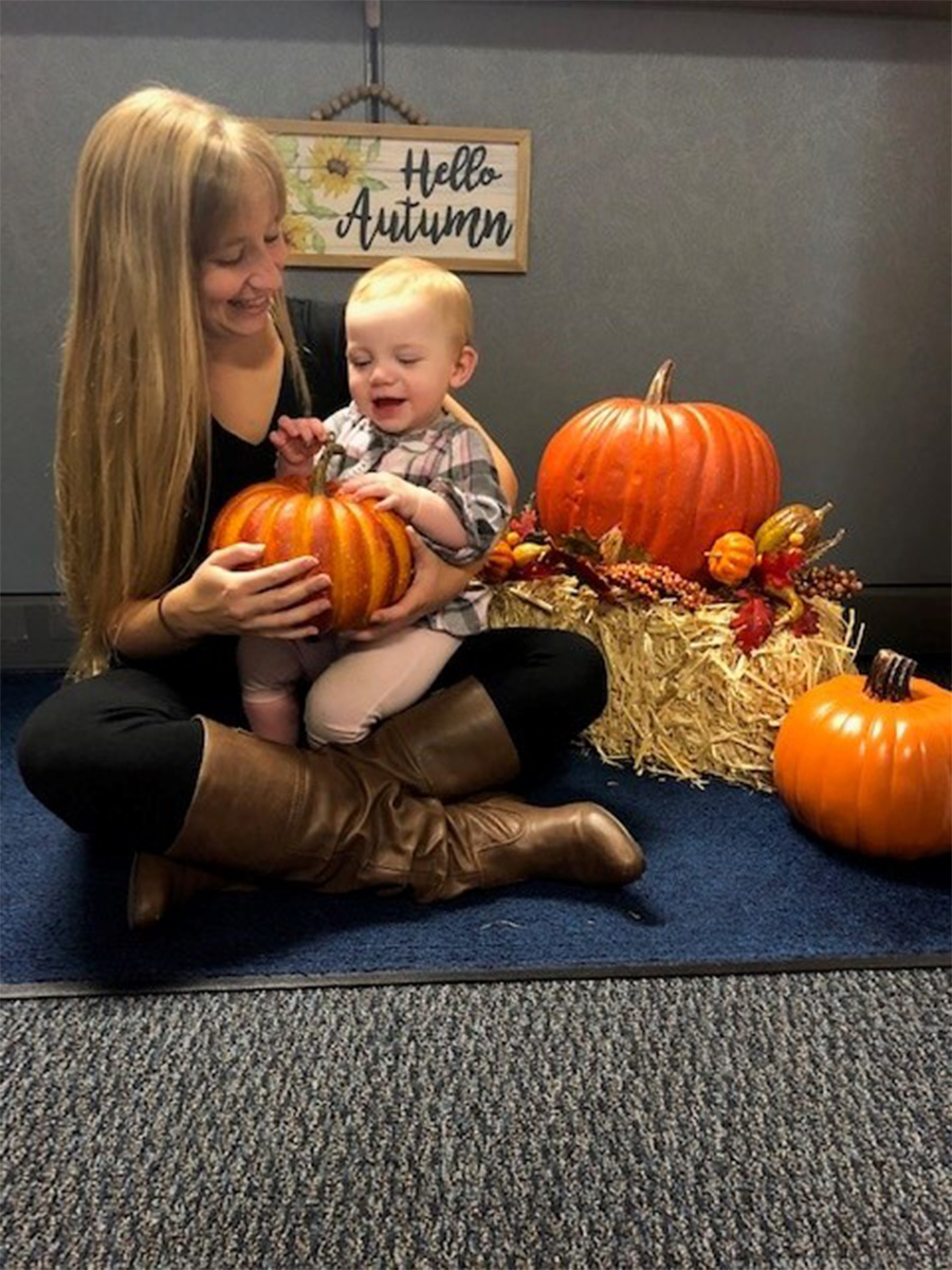 Baby and Pumpkin