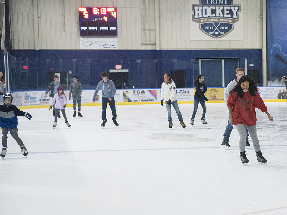 Ice Skating at Trine University